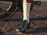 Ponožky Compressport Aero Socks - white/lime