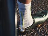 Ponožky Compressport Aero Socks - white/lime