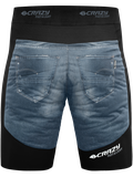 Krátky kalhoty Crazy Idea Short Acceleration Man - print light jeans