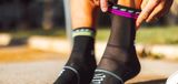 Ponožky Compressport Pro Marathon Socks V2.0 - black/yellow/pink