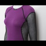 Termoprádlo Brynje Ws Wool Thermo Shirt - black/violet