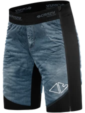 Krátky kalhoty Crazy Idea Short Acceleration Man - print light jeans