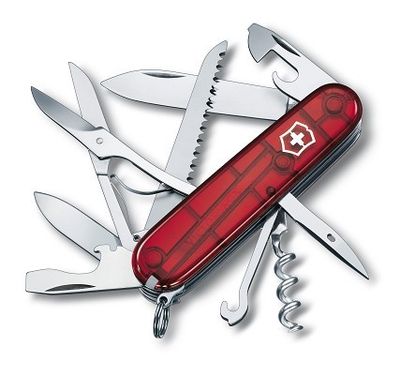 Nůž Victorinox Huntsman 1.3713.T - Transparent Red