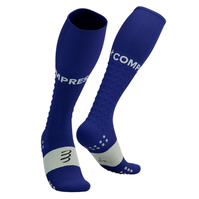 Podkolienky Compressport Full Socks Run - Dazz Blue/Sugar