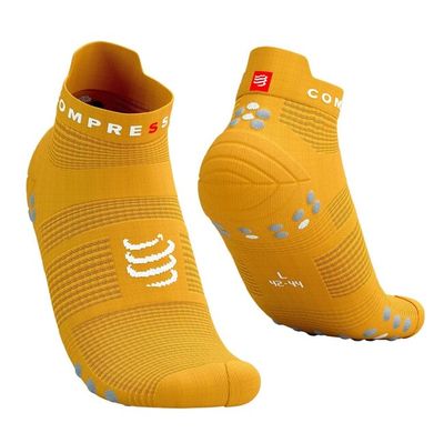 Ponožky Compressport Pro Racing Socks v4.0 Run Low - citrus/alloy
