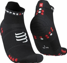 Ponožky Compressport Pro Racing Socks v4.0 Ultralight Run Low - Black/Red