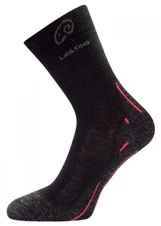 Ponožky Lasting WHI 900 - černá/červená