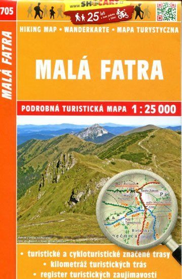 Turistická mapa Malá Fatra 1:25 000